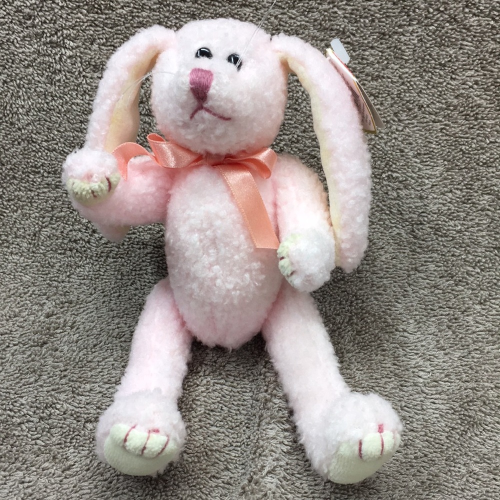TY Vintage 1993 You Tickle Me Pink Bunny